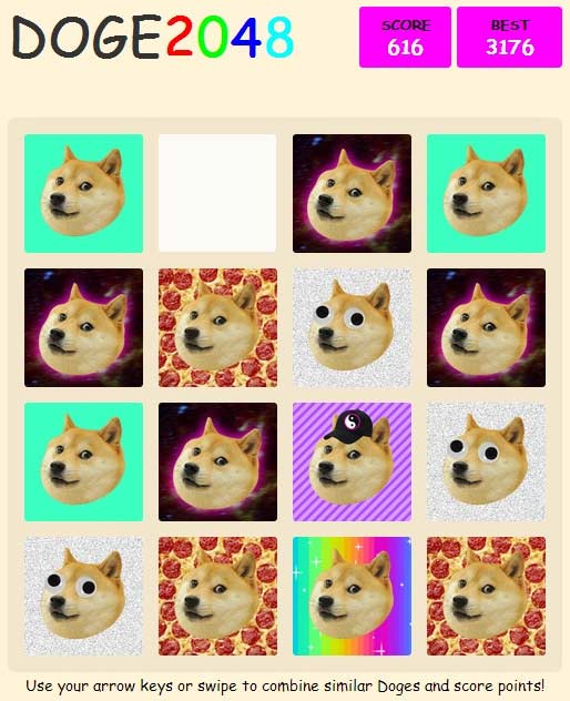 doge 2048 play online at classic games