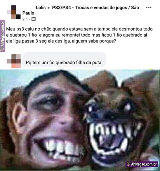 Ps4 caiu no chão